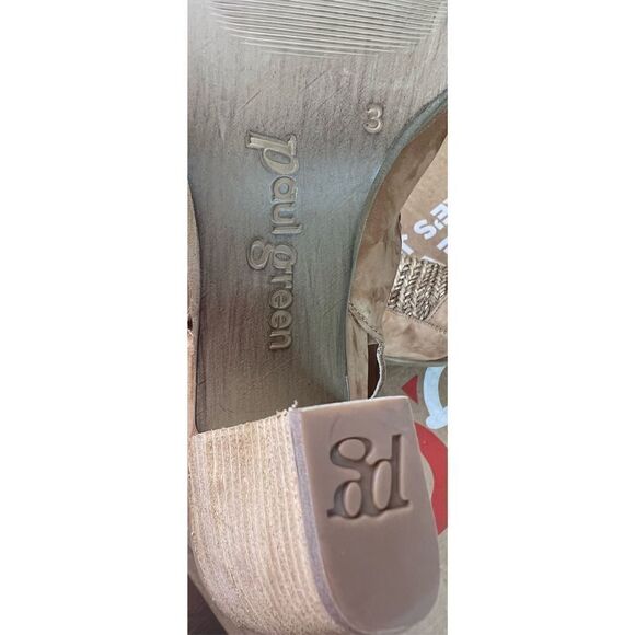 Paul Green LEILANI Sandal in Sisal Cuoio Woven Nubuck NWOB Size 3 or US 5 1/2 - Picture 11 of 11